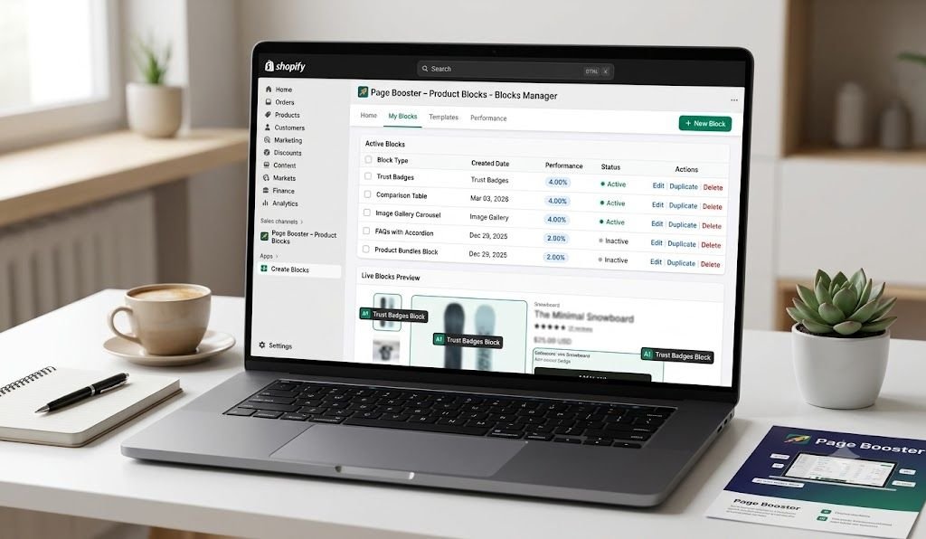 Page Booster – Product Blocks